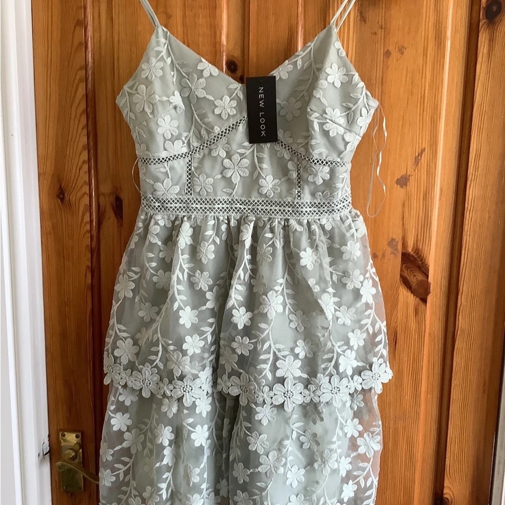 New Look Kids Floral Dress - Light Green